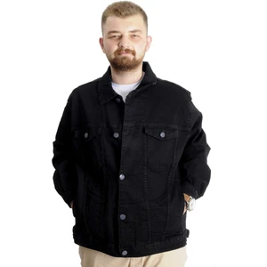 Büyük Beden Erkek Kot Mont Paris Star 22800  Siyah