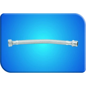 Paslanmaz Çelik Su Bağlantı Flex Hortum R-R 3/8 3/8"n 30 cm