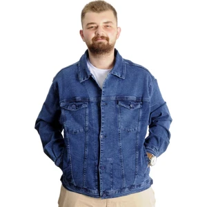 Büyük Beden Erkek Kot Mont Paris Star 22800 Açık Mavi