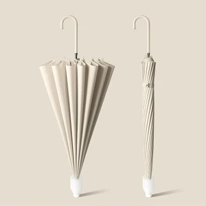 Yuekeda-Su Geçirmez Kapaklı Uzun Saplı Şemsiye (Yurt Dışından)