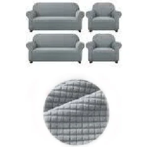 GüzelEvim Tekstil Güzelevim Likralı Pitikare Desen Koltuk Takım Kılıfı 3+2+1+1 Elastik Koltuk Örtü