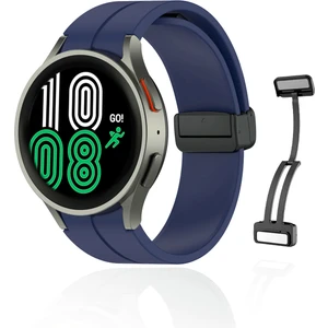 Kip GSM Samsung Galaxy Watch 4 (44MM) Uyumlu Kordon Su Geçirmez Silikon Spor Kordonu, Kolay Takma/çıkarma, Metal Manyetik Özellikli