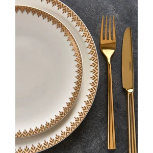 Güral Porselen Camelia 54 Parça 12 Kişilik Yemek Takımı Gold 6419