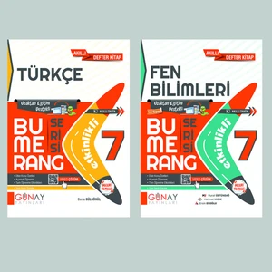 Günay Yayınları Gün&Ay Yayınları 7. Sınıf Bumerang Etkinlikli Türkçe ve Fen Bilimleri Soru Bankası Seti