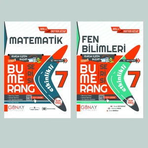 Günay Yayınları Gün&Ay Yayınları 7. Sınıf Bumerang Etkinlikli Matematik ve Fen Bilimleri Soru Bankası Seti