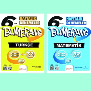 Günay Yayınları Gün&Ay Yayınları 6. Sınıf Bumerang Türkçe ve Matematik Deneme Seti