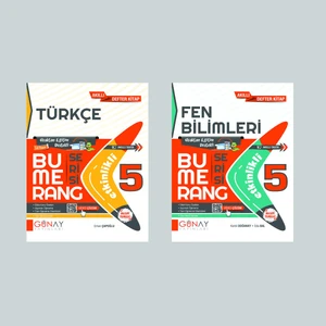 Günay Yayınları Gün&Ay Yayınları 5. Sınıf Bumerang Etkinlikli Türkçe ve Fen Bilimleri Soru Bankası Seti