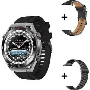 Eco Center Watch G3 Ultimate Akıllı Saat Iphone Android Tüm Telefonlara Uyumlu 3 Kordonlu Kayışlı