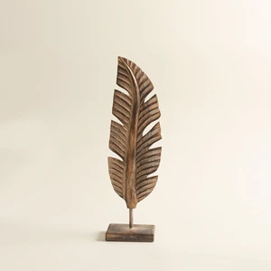 Leaf Naturel Dekoratif Obje 55 cm Natural