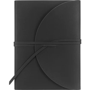 Victoria's Journals Pella Vegan Deri Esnek Kapaklı Klasik Dolma Kaleme Uygun Noktalı Not Defteri 15X21 cm (A5) Siyah