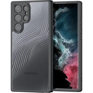 Polham Samsung Galaxy S22 Ultra Uyumlu Premium Buzlu Sert Kamera Koruyuculu Kılıf, Parmaz Izi Kalmaz