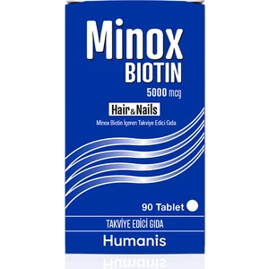 Mınox Biotin 5 mg 90 Tablet Takviye Edici Gıda