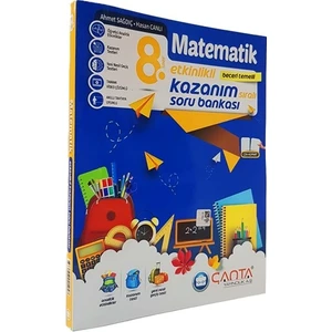 Çanta Yayınları 8.Sınıf Matematik Etkinlikli Kazanım Sıralı Soru Bankası Yeni