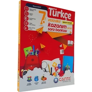 Çanta Yayınları 7.Sınıf Türkçe Etkinlikli Kazanım Sıralı Soru Bankası Yeni