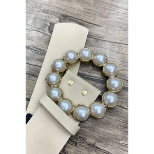 Bym Fashion Bym 9010 Kalın Incili Kemer Taş