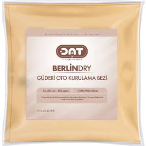 Berlindry 50X70CM %100 Mikrofiber Güderi Oto Kurulama Bezi Araç Cam Kaporta Temizlik Bezi 300GSM