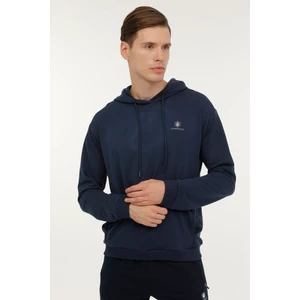 M-SN73 Basıc Hoodıe 2pr Lacivert Erkek Sweatshirt