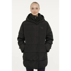 W-SN36 Karına Coat  2pr Siyah Kadın Uzun Kaban