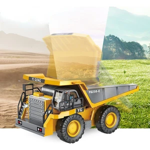 Mofy Baby Işıklı Sesli Uzaktan Kumandalı Metal Alaşım Hareketli Damperli Taşıyıcı Kamyon Inşaat Aracı