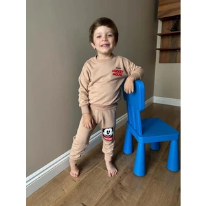 Miniko Kids Erkek Çocuk Mickey Bisiklet Yaka Pamuk Eşofman Takımı