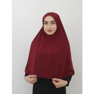 Erasra Class Tek Parca Pratik Büyük Hazır  Esarp Hijap Bordo Renk Namaz Örtüsü