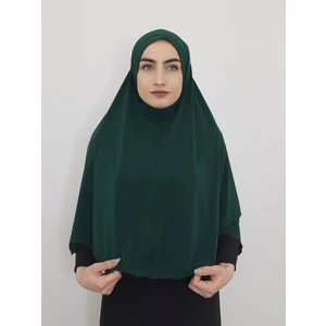Erasra Class Tek Parca Pratik Büyük Hazır  Esarp Hijap Zümrüt Renk Namaz Örtüsü