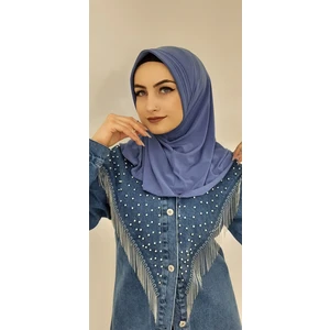 Erasra Class Takmatik Hazır Esarp Hijap Indigo