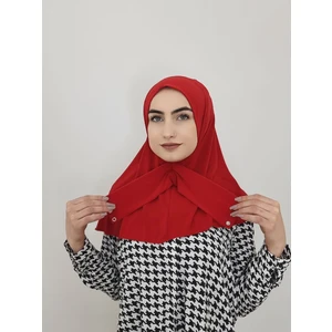 Erasra Class Cıtcıtlı Hazır Eşarp Şal Hijap Kırmızı Renk