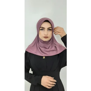 Erasra Class Takmatik Hazır Esarp Hijap Leylak