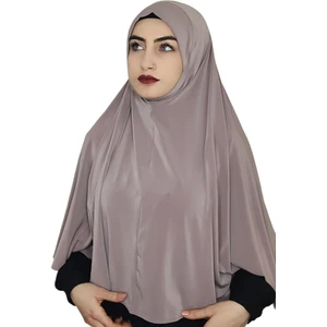 Erasra Class Tek Parca Pratik Büyük Hazır  Esarp Hijap Vizon Renk Namaz Örtüsü