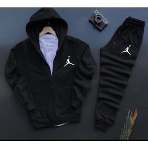 Jrdn Baskılı Fermuarlı Pamuklu Ceket- Eşofman Altı 2 'li Takım