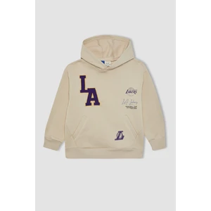Erkek Çocuk NBA Los Angeles Lakers Oversize Fit Kapüşonlu Sweatshirt A5530A823WN