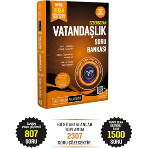 Pegem Akademi Yayıncılık KPSS 2024 Ezberbozan Genel Yetenek Genel Kültür Vatandaşlık Soru Bankası