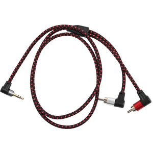 90 Derece 3.5mm Erkek 2 Rca Erkek Kablo Sağ Açı Stereo Aux Y Splitter Kablosu Mikrofon Jakı Fişi Dizüstü Bilgisayar Için 1 M (Yurt Dışından)