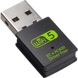 USB Wifi Bluetooth Adaptörü, 600 Mbps Çift Bantlı Kablosuz Ağ Harici Alıcı, Pc/dizüstü Bilgisayar/masaüstü Için Wifi Dongle (Yurt Dışından)