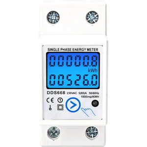 Din Raylı Dijital Tek Fazlı Sıfırlama Sıfır Enerji Ölçer Kwh AC220V Elektrik Ölçer LCD Dijital Enerji Elektrik Sayacı (Yurt Dışından)