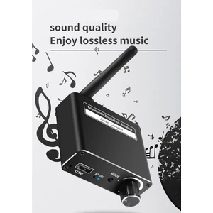 Kablosuz Bluetooth 5.0 Dijitalden Analoga Dac Dönüştürücü, Uzaktan Kumandalı Koaksiyel 3.5mm Destek USB Ses Adaptörü (Yurt Dışından)