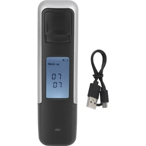 Taşınabilir Temassız Üfleme Alkol Polis Yüksek Hassasiyetli Test Cihazı Dijital Ekran USB Şarj Edilebilir Bac 1 (Yurt Dışından)