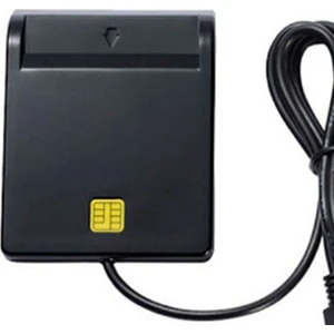 USB Akıllı Kart Okuyucu Atm Banka Vergi Beyanı Ic Kart Kimlik Kartı Akıllı Kart Okuyucu (Siyah) (Yurt Dışından)