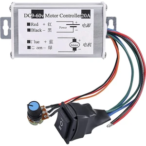 Pwm Dc Motor Hız Kontrol Cihazı Dc 9V 12V 24V 48V 60V 20A Geri Dönüşümlü Motor Hız Kontrol Regülatörü Sürücüsü Pwm (Yurt Dışından)