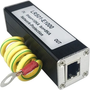 Poe 1000M Ağ Koruyucu Poe 1000M Monitörlü Kamera Dalgalanma Koruyucusu RJ45 Gigabit Ethernet Koruma Cihazı Tutucu (Yurt Dışından)