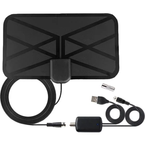 25DB Tv Anteni, Hd Dijital Iç Mekan Anteni Uzun 1500 Mil Menzil Desteği 4K 1080P ve Daha Eski Tv'nin Iç Mekan Hdtv Anteni (Yurt Dışından)