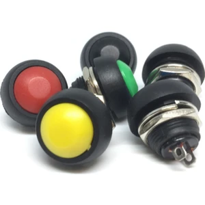 10 Adet 2pin Mini Anahtarı 12MM 1A Su Geçirmez Anahtar PBS-33B 12V Anlık Basmalı Düğme Anahtarı Sıfırlama Olmayan Kilitleme PBS-33B (Yurt Dışından)