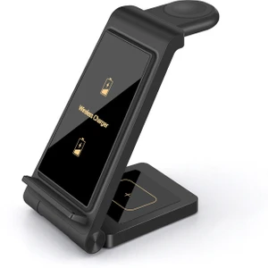 Samsung S23 ULTRA/S22/S21/S20/NOTE 20/z Flip 4/z Fold 4 Galaxy Watch 5 Pro Için Hızlı Şarj Istasyonu Için 3'ü 1 Arada Kablosuz Şarj Cihazı (Yurt Dışından)