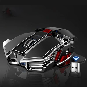 Ryra Metal Kablosuz Fare 1600 Dpı Şarj Edilebilir Fotoelektrik 2.4 Ghz 7 Tuşlar Kablosuz Sessiz Dizüstü Bilgisayar Faresi Ofis Oyunları Sınırsız (Yurt Dışından)