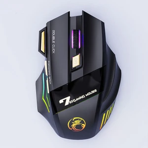 Şarj Edilebilir 2.4 Ghz Kablosuz Fare Pc Gamer Fare Bilgisayar Oyun Faresi Ergonomik Mause 3200 Dpı Sessiz Fare Dizüstü Ipad (Yurt Dışından)