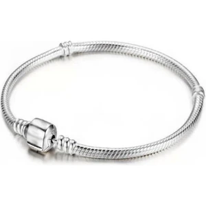 Adal Silver 925 Ayar Gümüş Pandora Moments Uyumlu Düz Klipsli Bileklik