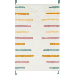 Eko Halı Cotton Bone Cbn 03 Multy Xw Yuvarlak Yıkanabilir Kaymaz Tabanlı Natural Pamuk Çocuk Halısı