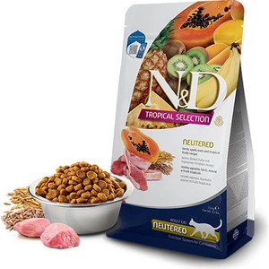 N&d Tropical Selection Kuzu Etli ve Tropikal Meyveli Kısırlaştırılmış Kedi Maması 4+1 kg