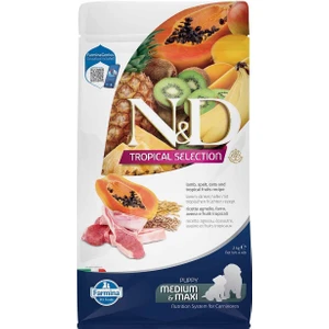 Nd Tropical Selection Düşük Tahıllı Kuzu Etli ve Tropikal Meyveli Orta ve Büyük Irk Yavru Köpek Maması 2kg